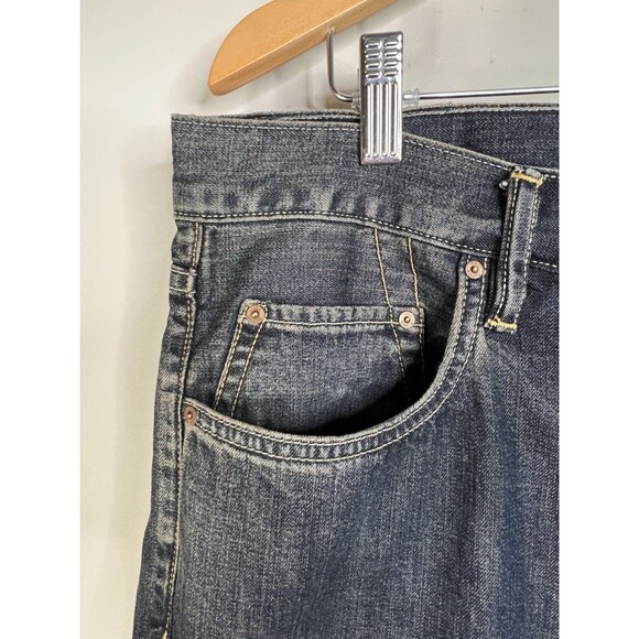 AllSaints Jeans Mens W34 Blue Denim Cigarette Skinny Fit Stretch Button Fly - Picture 3 of 14